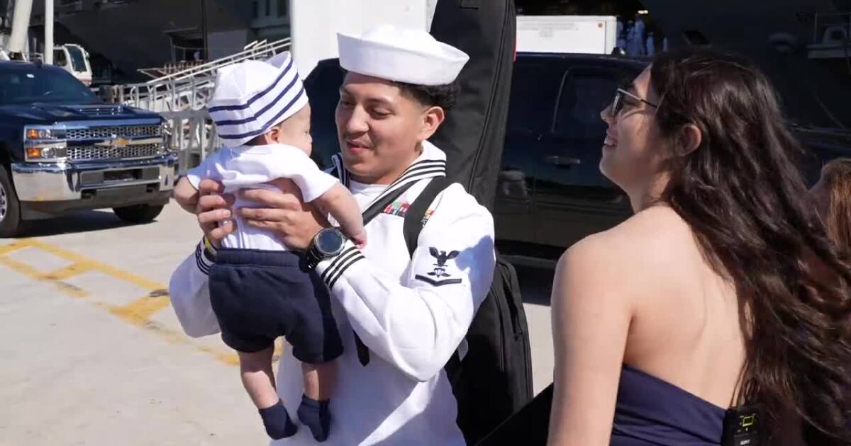Emotional homecoming for USS Gerald R. Ford after record-breaking deployment