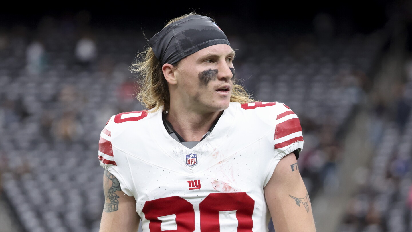 Report: Giants fear Gunner Olszewski suffered torn Achilles