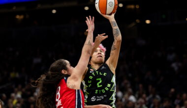 Hiedeman scores 24, Johnson adds 17 and Fam 10 in her debut as Storm beat Mystics 97-85