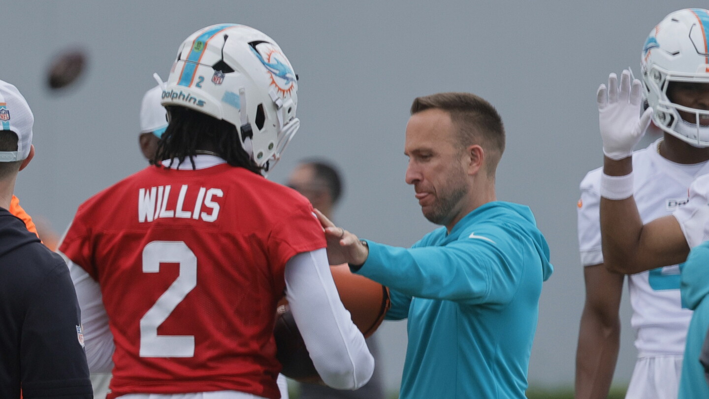 Dolphins coach Jeff Hafley wants Malik Willis to focus on performance before leadership