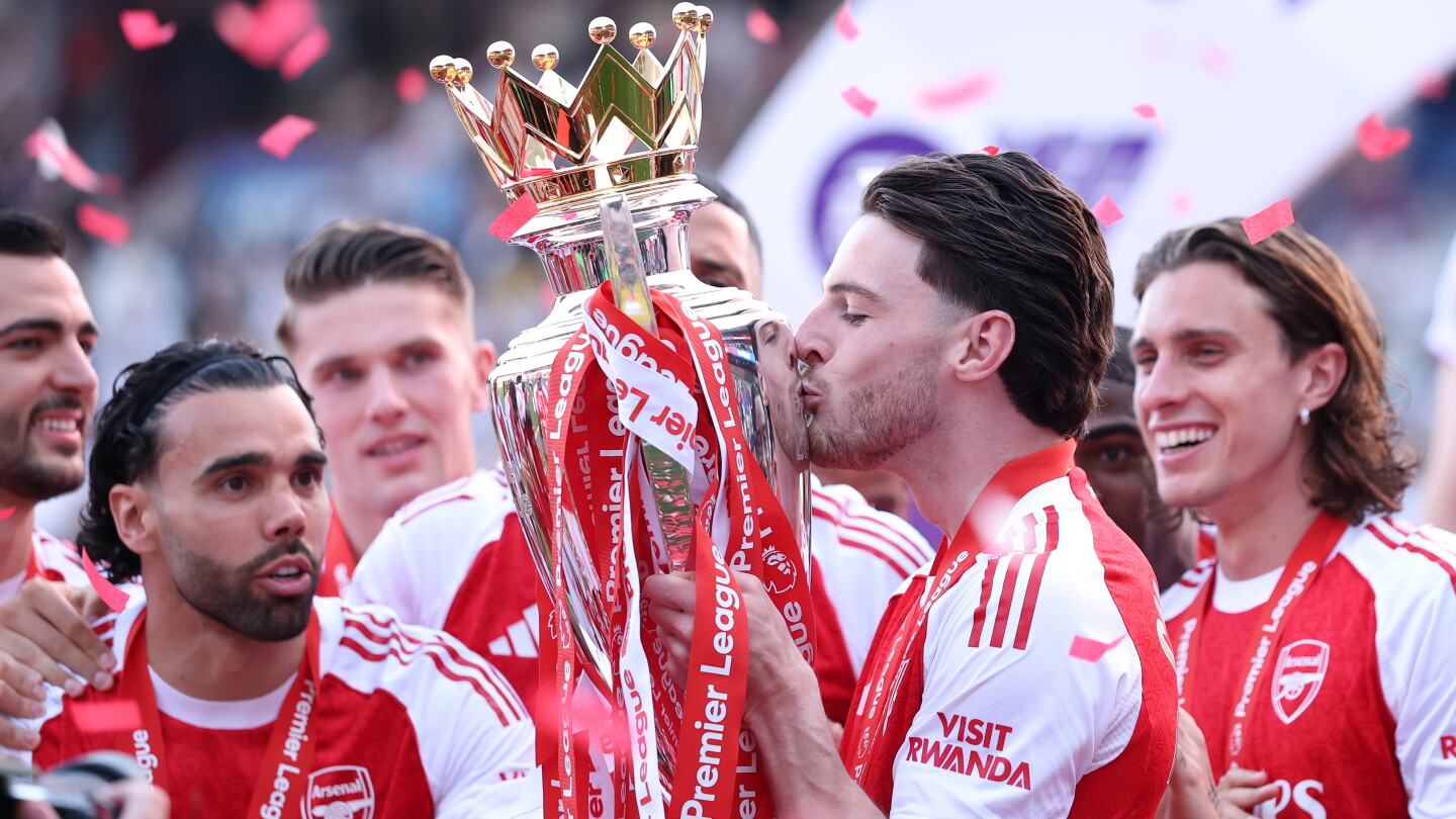 Arsenal trophy lift: Watch Gunners hoist Premier League trophy as 2025-26 champions