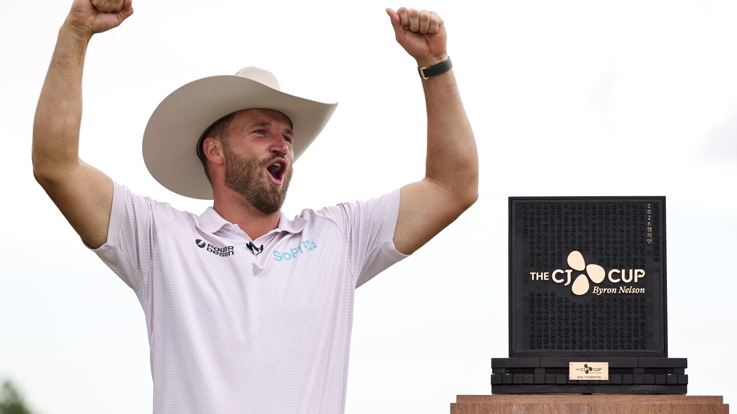 Wyndham Clark shoots 60 to win Byron Nelson, pulling away from Si Woo Kim and Scottie Scheffler