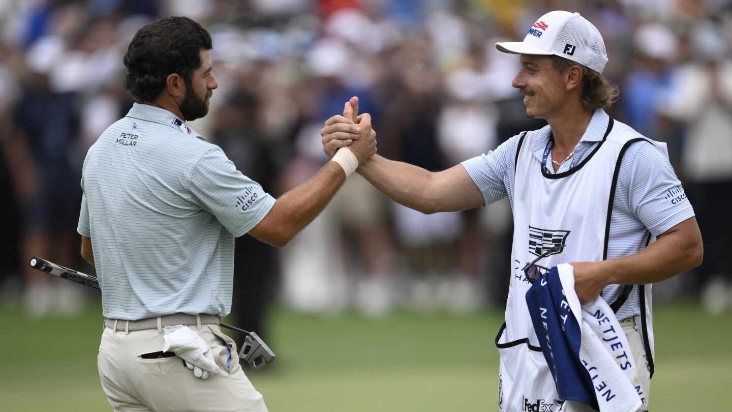 With Trump watching in Doral, Cameron Young finishes off wire-to-wire Cadillac Championship win