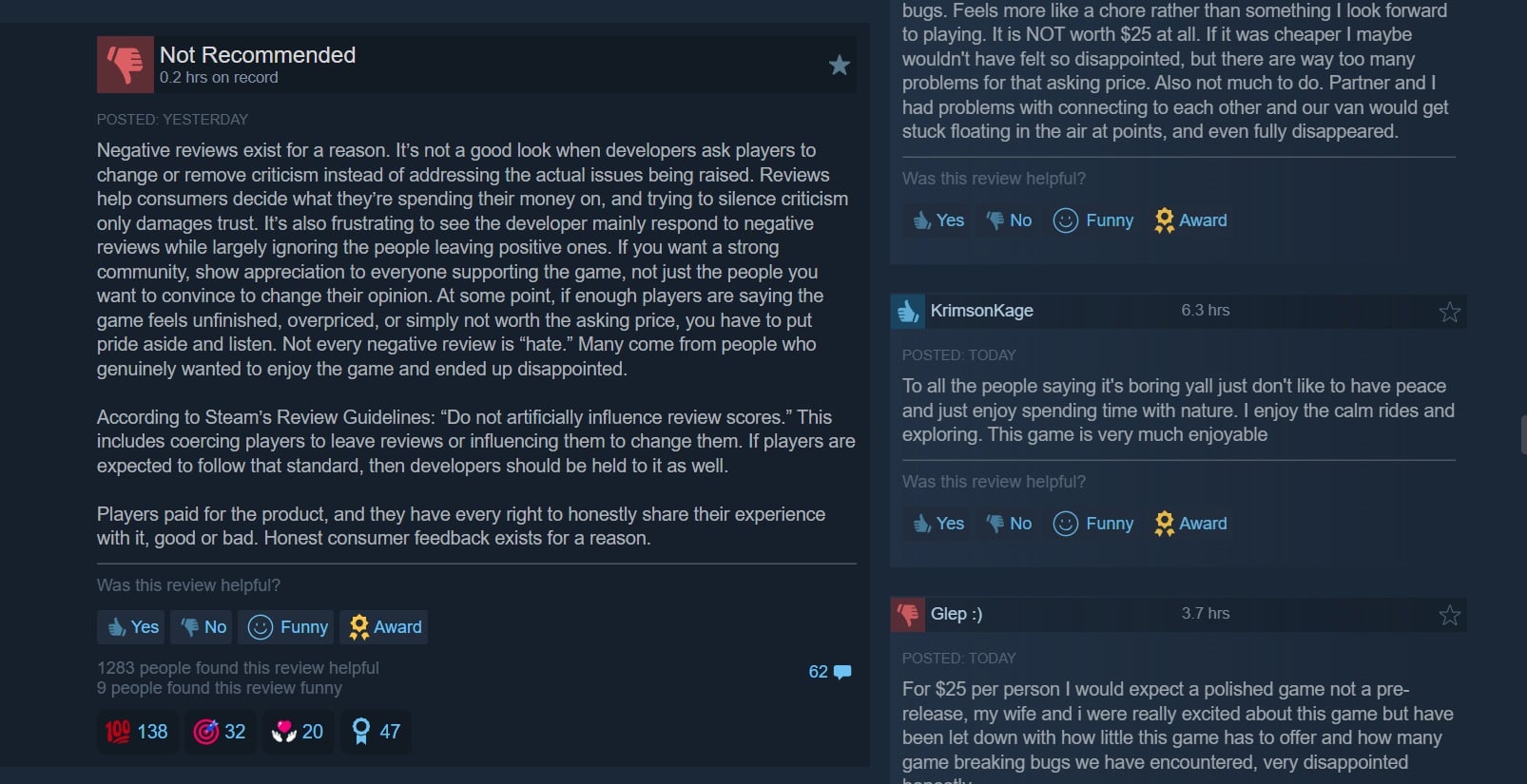 A screenshot shows Outbound Steam reviews. 