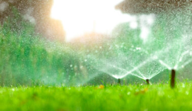 Watering lawns