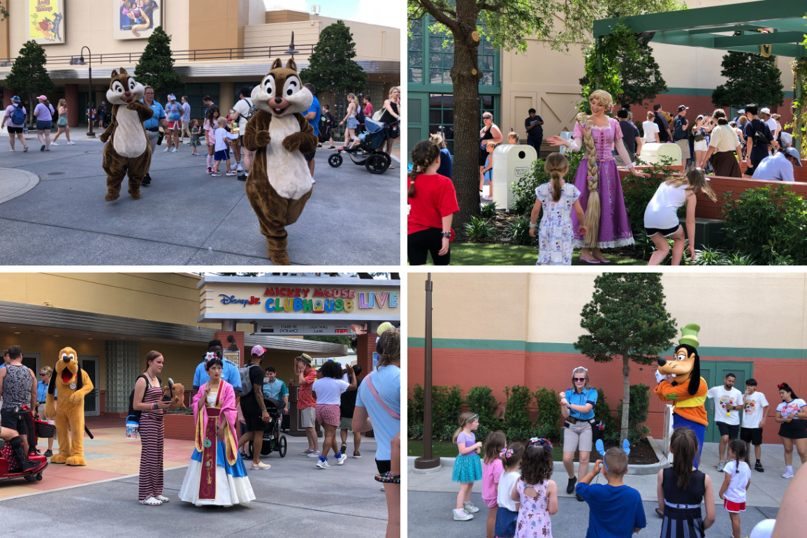 Rapunzel, Goofy, and More Characters Roam Animation Courtyard at Disney's Hollywood Studios