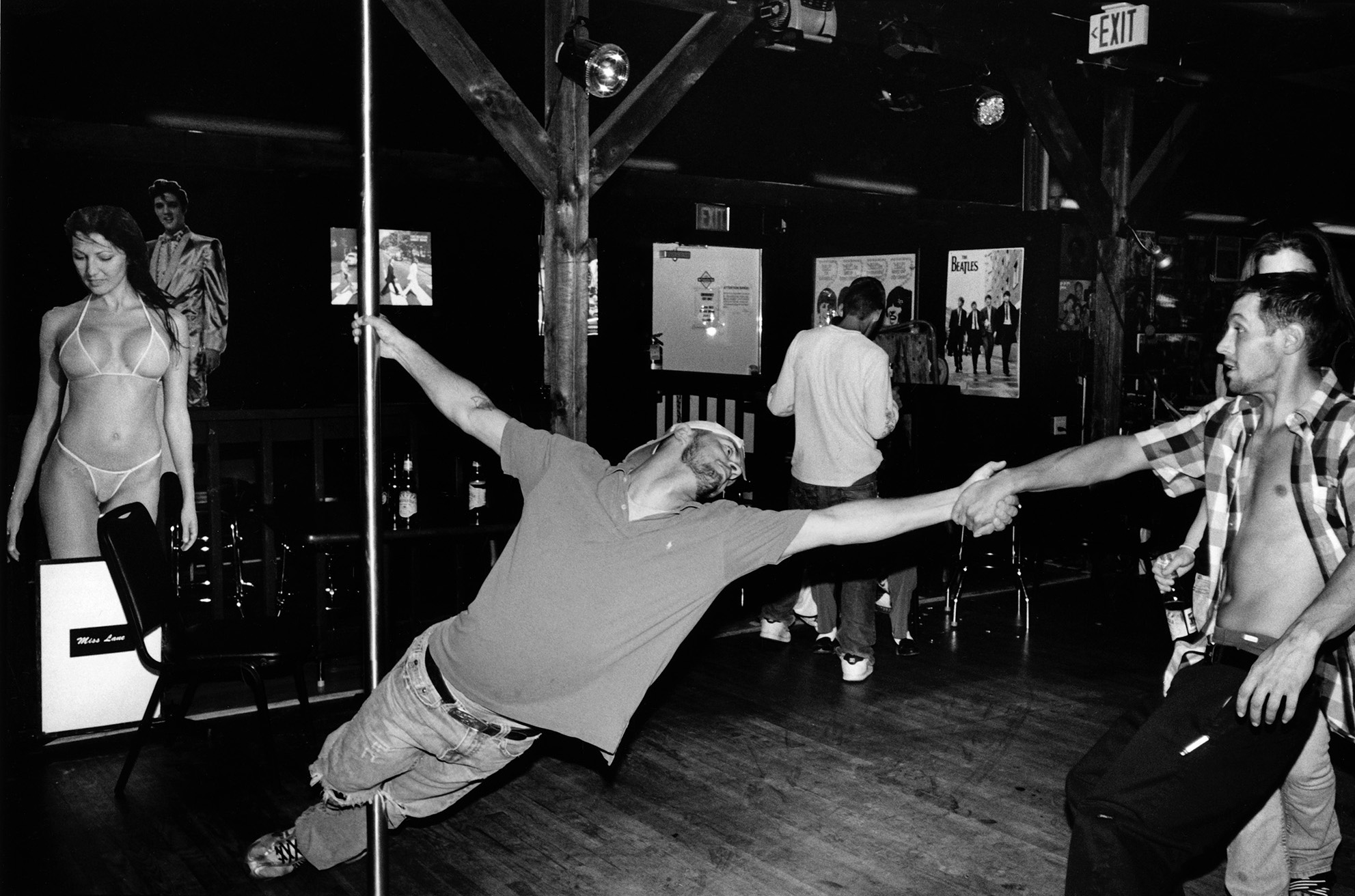 web Travis and Chippa, Stripper Pole at Memory Lane Music Hall, 2010