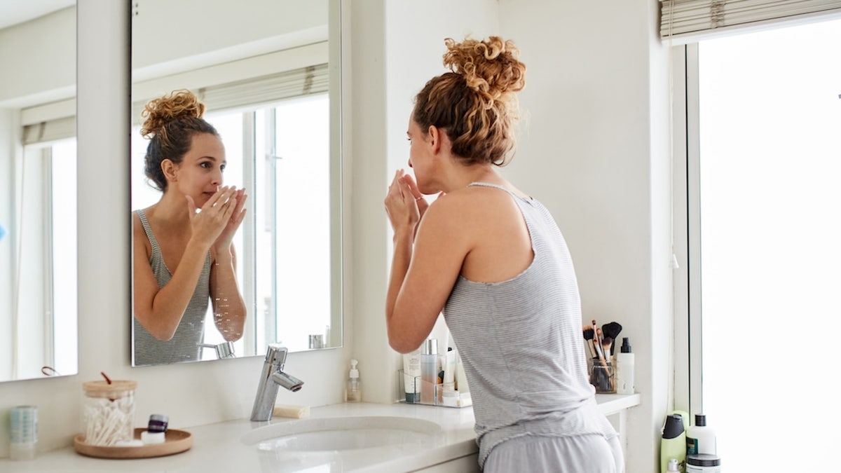 Woman with bad breath