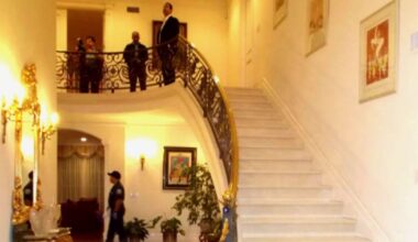 A wealthy Beverly Hills widow winds up dead below a staircase in her mansion. Was it murder?
