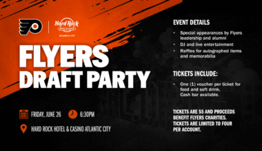 Philadelphia Flyers Announce 2026 Draft Party Hosted by Hard Rock Hotel & Casino Atlantic City