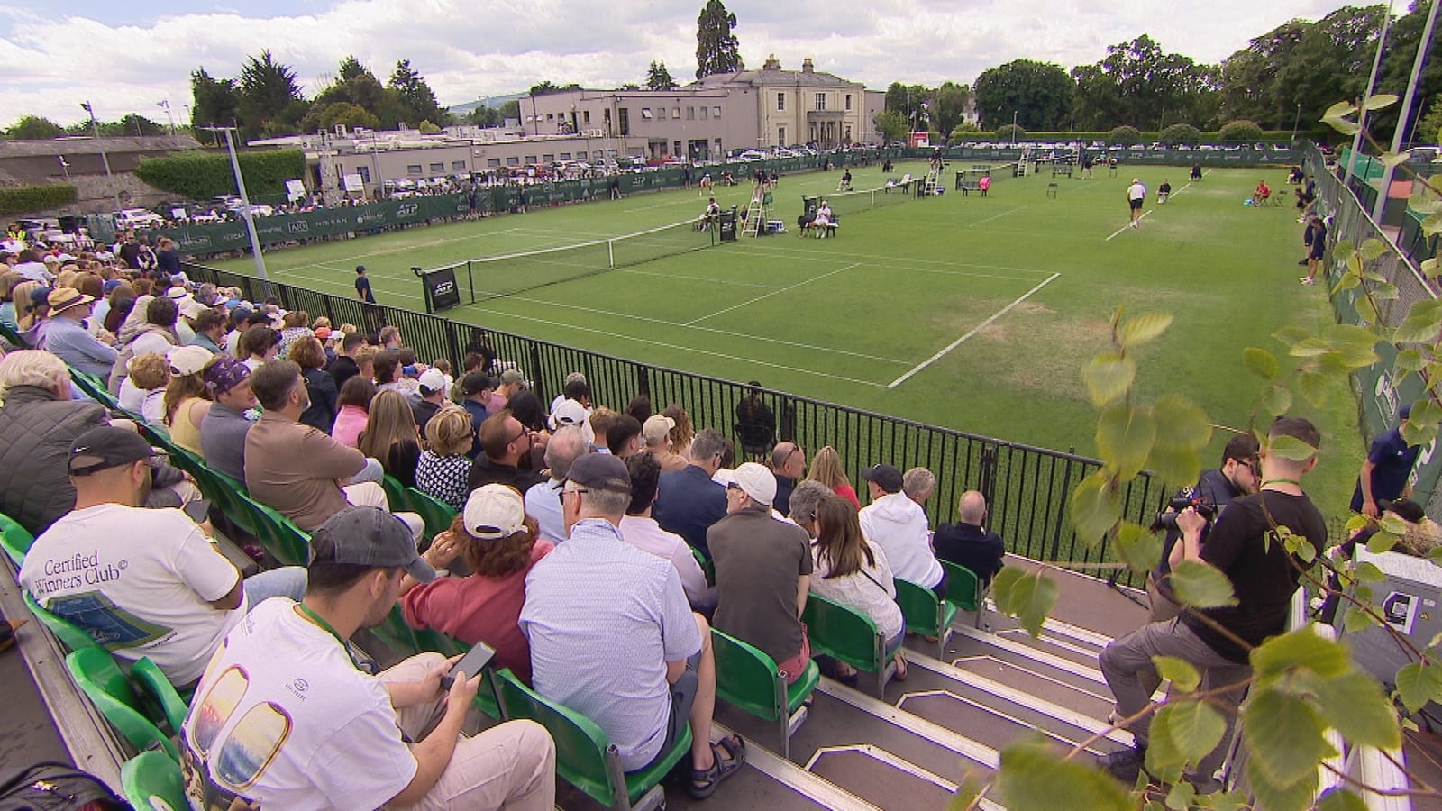 Playing tennis heavy hitters 'surreal', says Dubliner