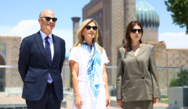 United States and Uzbekistan Dedicate Restoration of Iconic Sherdor Façade