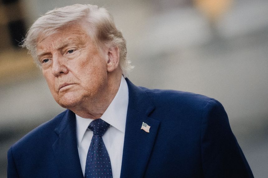 President Donald Trump in Versailles, France on June 17.