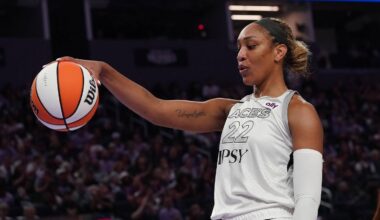 Las Vegas Aces center A'ja Wilson