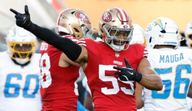 San Francisco 49ers linebacker Curtis Robinson (59)