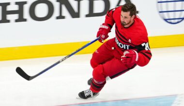 Detroit Red Wings center Dylan Larkin (71): Jasen Vinlove-Imagn Images