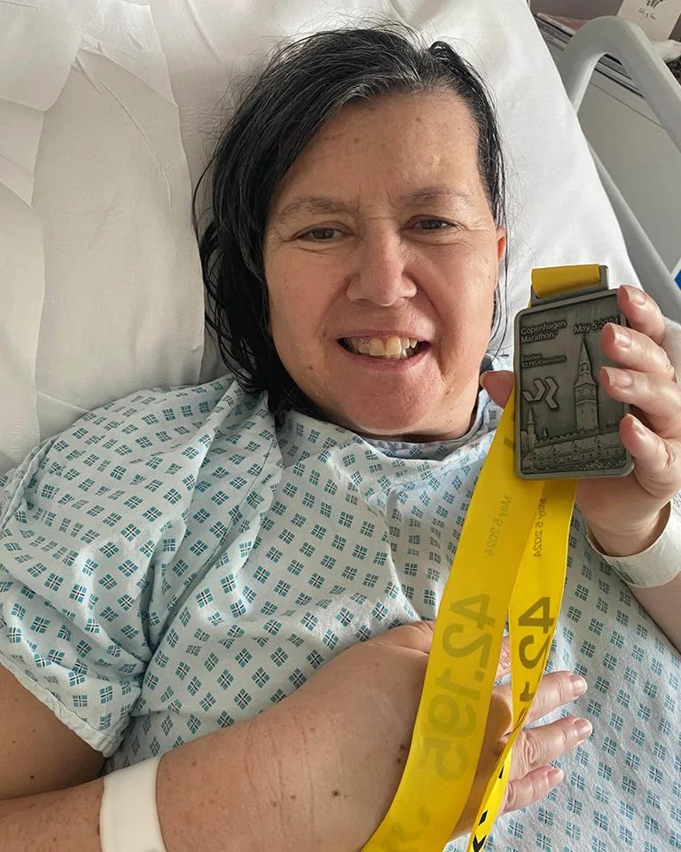 Michelle Dilger in the hospitalCredit: swns
