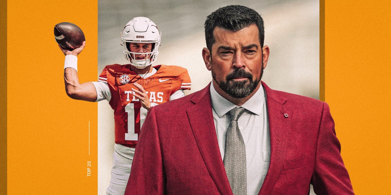 College football preseason top-25 rankings for 2026: Man vs. Machine