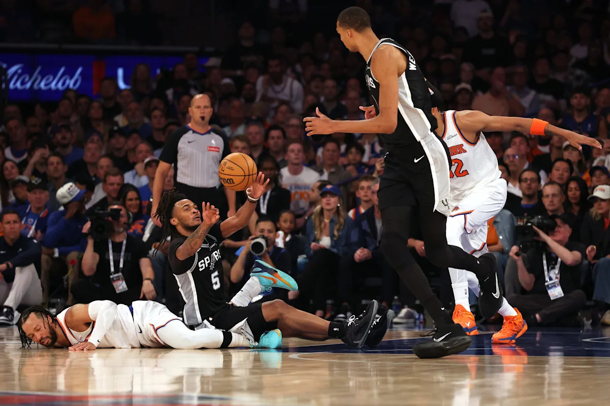 NBA admits missed foul call on Wembanyama shoving Brunson in Game 3