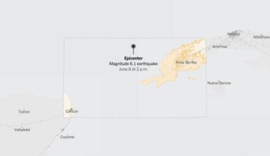 Map: 6.1-Magnitude Earthquake Strikes in the Gulf of Mexico Near Cuba
