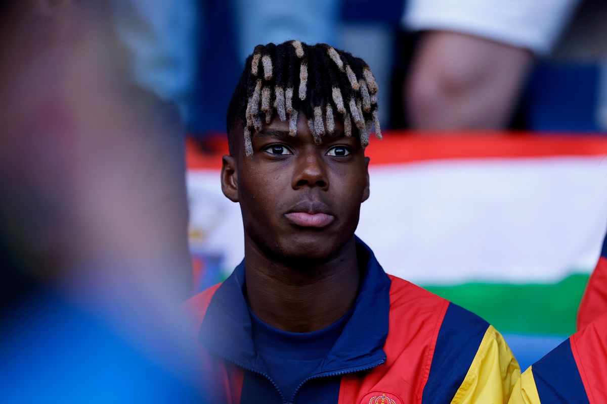 Nico Williams during an international friendly between Spain and Iraq