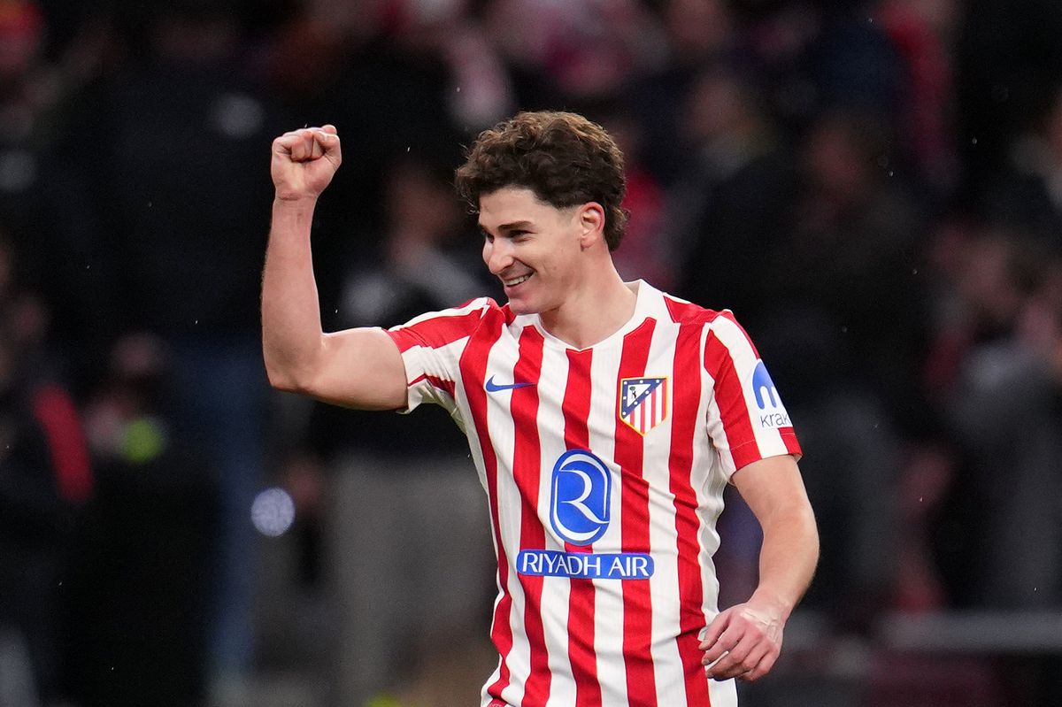 Julian Alvarez during an Atletico Madrid game