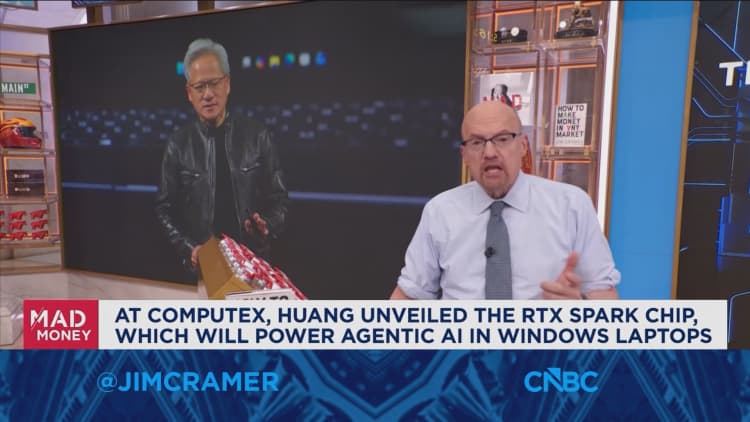 Jim Cramer recaps highlights from Nvidia CEO Jensen Huang's Computex speech