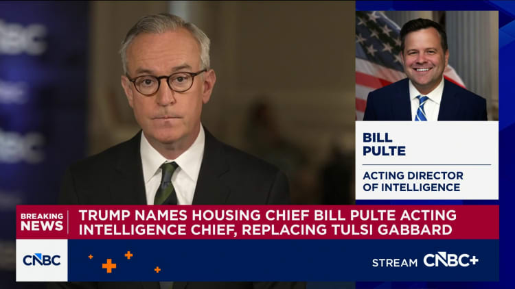 Trump picks housing chief Bill Pulte as acting intelligence chief, replacing Tulsi Gabbard