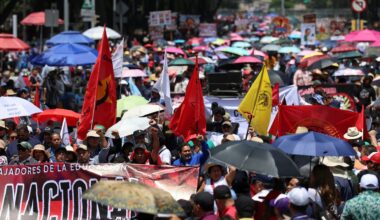 Protests and construction work disrupt Mexico City ahead of World Cup