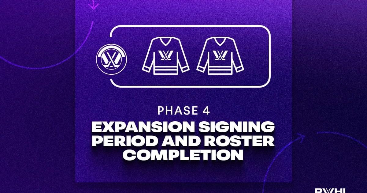 PWHL COMPLETES PHASE 4 OF 2026 EXPANSION PLAYER DISTRIBUTION PROCESS WITH EXPANSION TEAM SIGNINGS AND SELECTIONS | PWHL