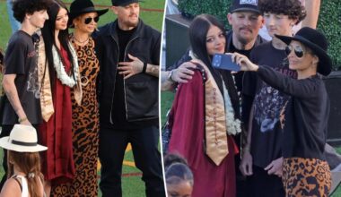 Nicole Richie and Benji Madden celebrate daughter Kate's high school graduation with rarely seen son Sparrow