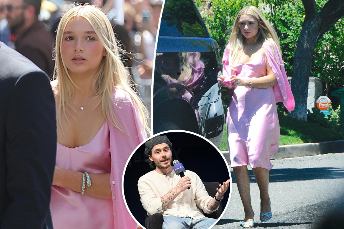 Why Brooklyn Beckham didn't open the door when sister Harper stopped by LA mansion