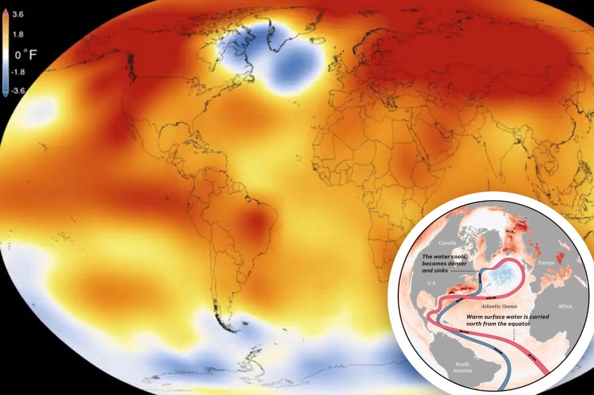 Atlantic 'cold blob' could bring about big chill, rising seas: study