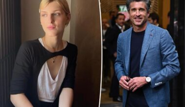 Patrick Dempsey's nepo baby child Sullivan, 19, models vintage dresses, heels in glamorous fashion photos