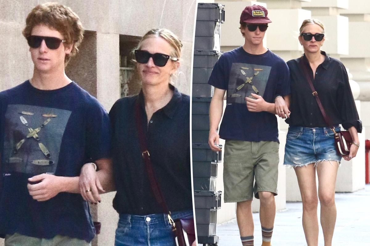 Julia Roberts enjoys rare outing with 21-year-old son, Phinnaeus, in NYC