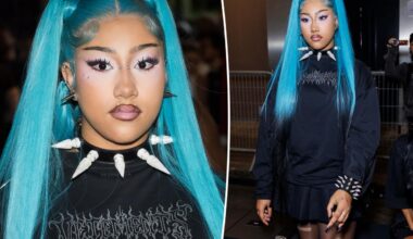 North West shows off new lip piercings at Paris Fashion Week