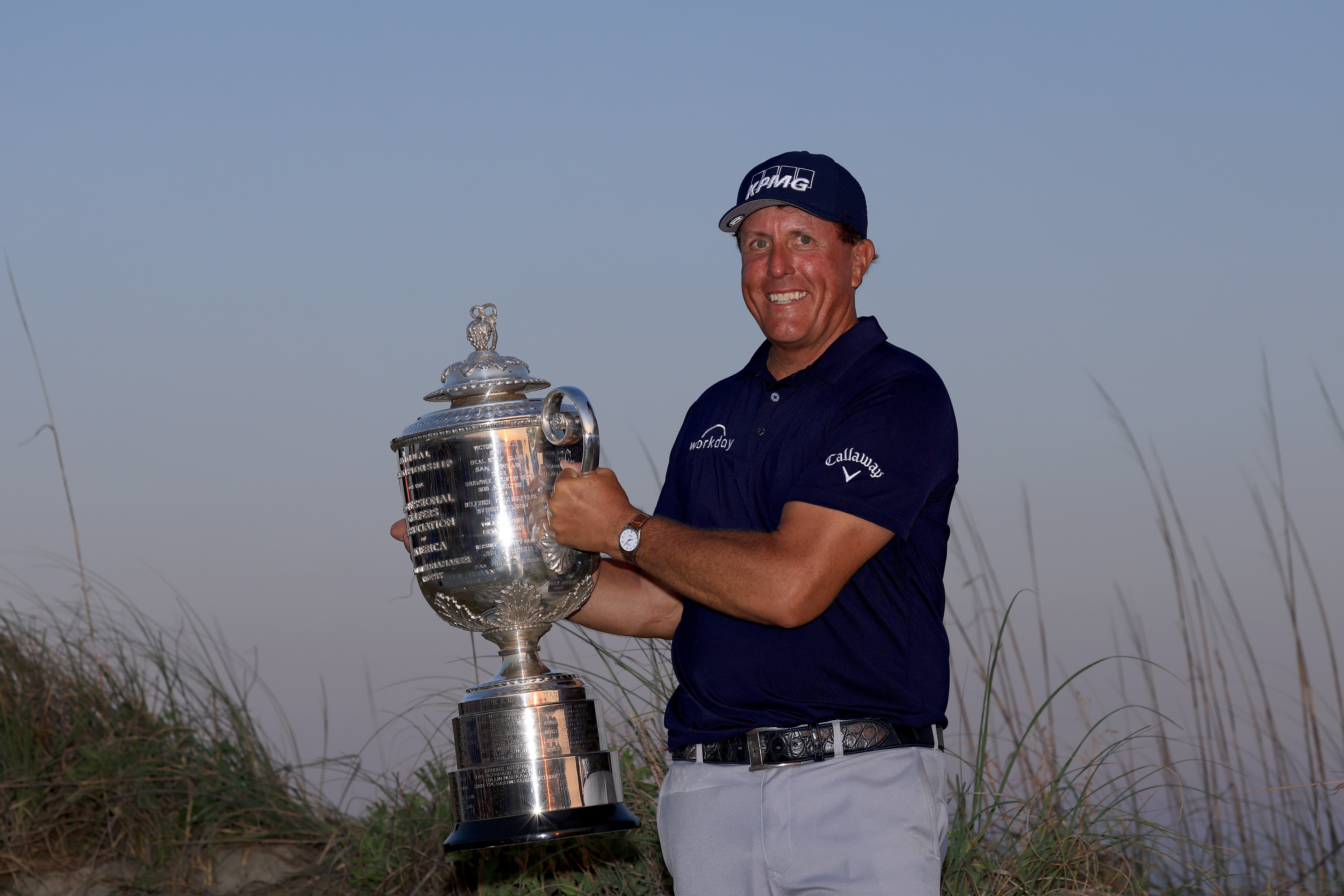 Mickelson became the oldest major champion in golf history when he won the 2021 PGA Championship