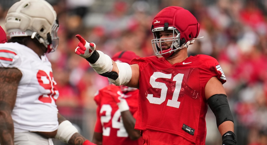 Luke Montgomery in Ohio State’s 2026 spring game