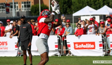 Jeremiah Smith at one of Ohio State’s open practices in 2025