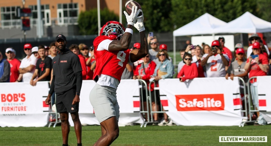 Jeremiah Smith at one of Ohio State’s open practices in 2025