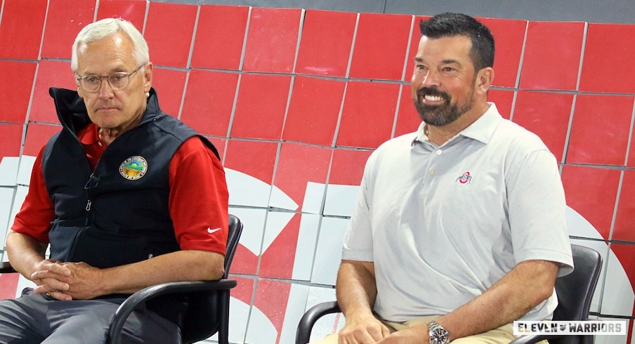 Jim Tressel and Ryan Day