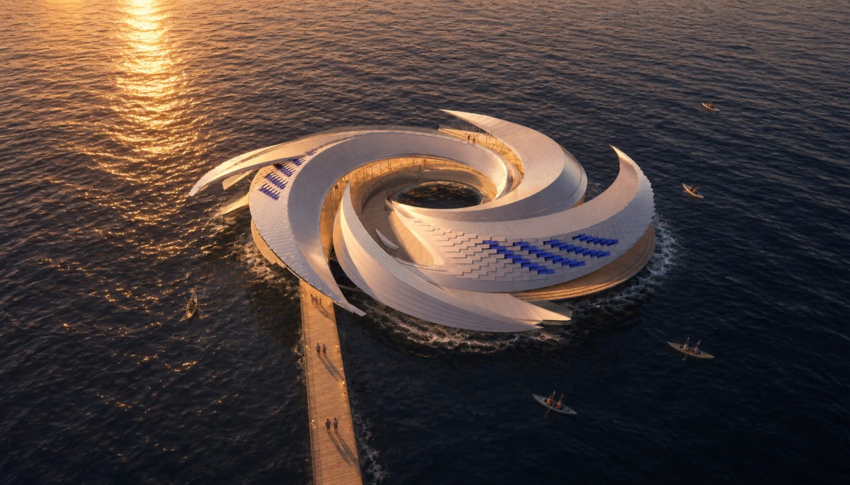 ‘Ocean Vortex’ Floating Building Design Made From Recycled Plastic Unveiled