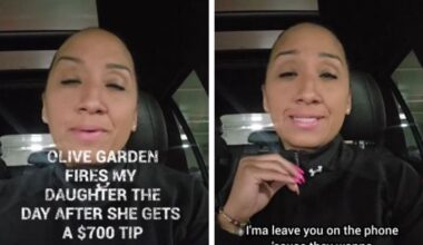 “Retaliatory”: Olive Garden Server Fired the Morning After a $700 Tip Was Flagged for Review Says the Termination Was Not About Behavior
