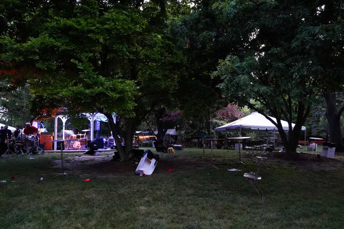 The Agnes Reynolds Jackson Arboretum is shown where multiple people were shot at a community festival Saturday, June 6, 2026, in Toledo, Ohio.