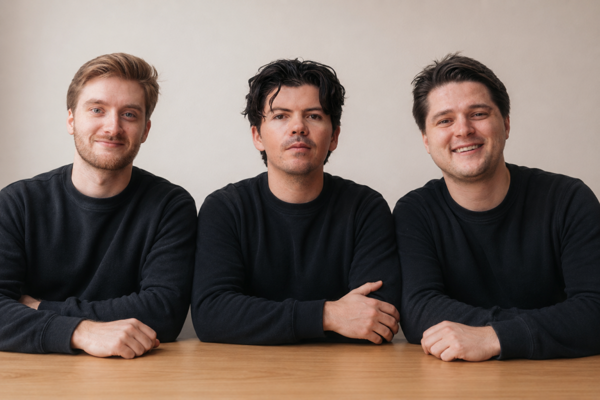 Sandstone co-founders Nick Fleisher, Jarryd Strydom, and Liam Germain (L-R)