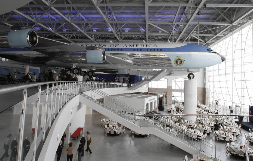 A view of the Air Force One Pavilion at the Ronald Reagan Presidential Library in Simi Valley, Calif., in 2005.