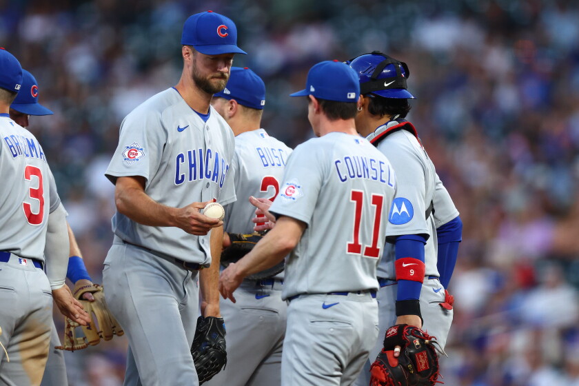 Cubs starting pitcher Colin Rea