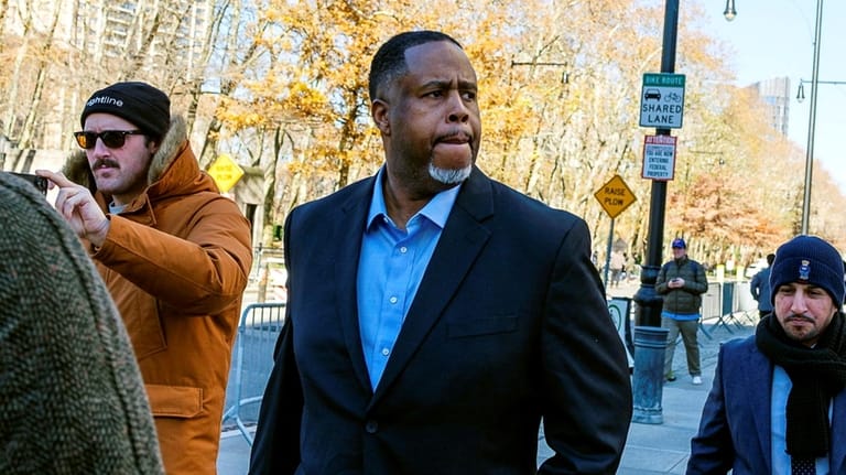 Damon Jones leaves federal court in Brooklyn on Nov. 24.