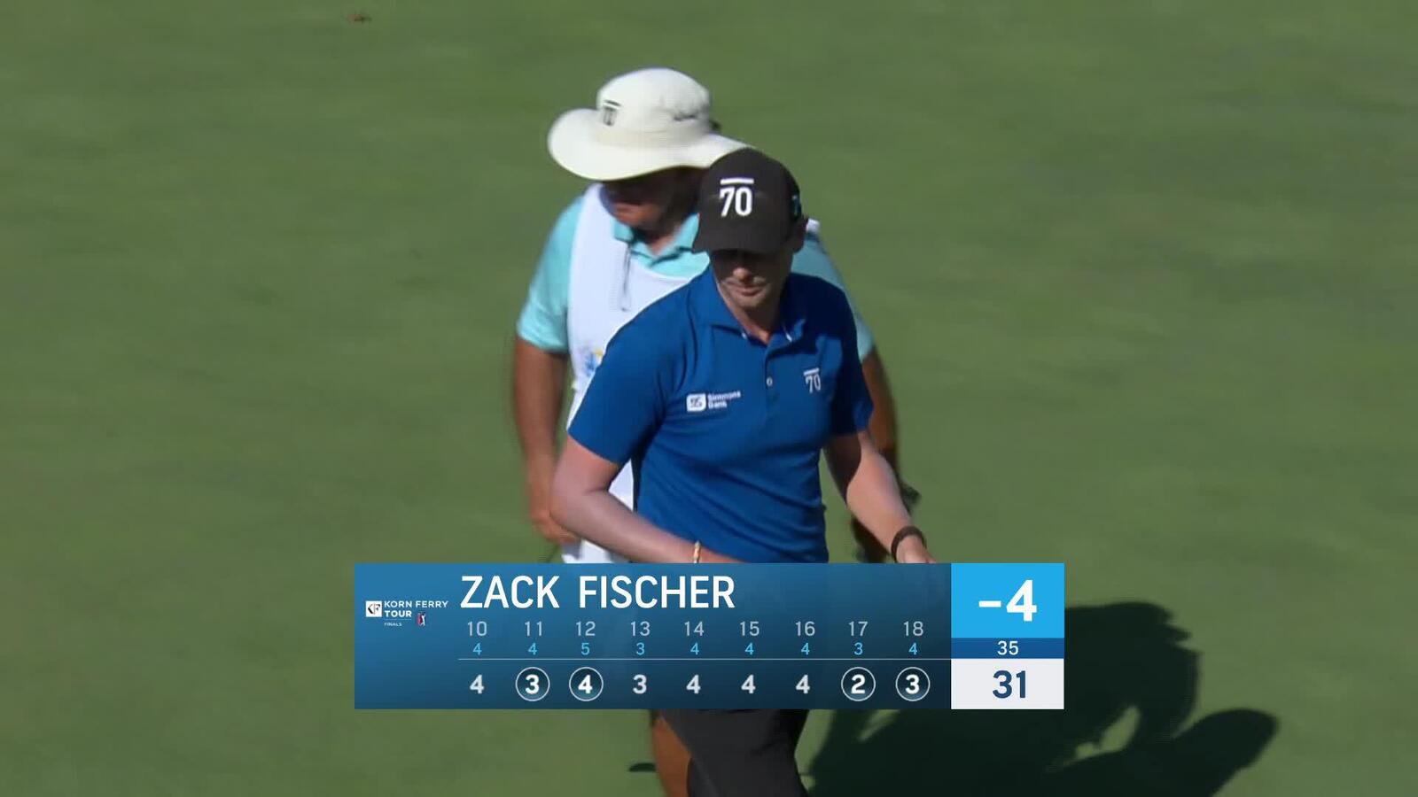 Zack Fischer makes birdie on No. 18 at Nationwide Children's