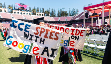 Around 200 Stanford students walk out as Google CEO takes stage